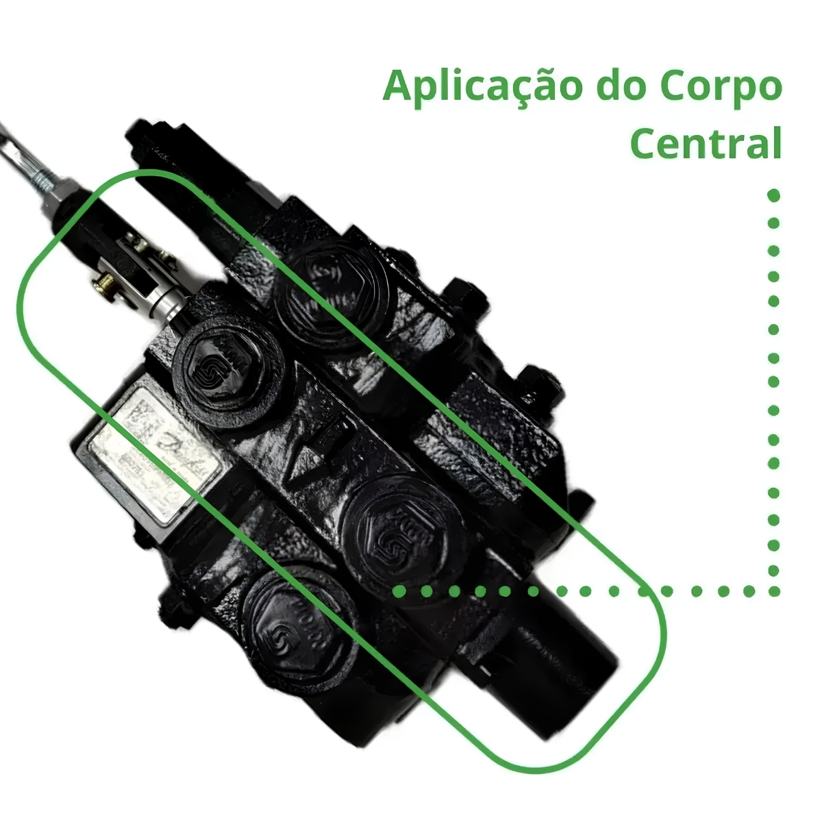 Comando Danfoss 3/8 - CH60 P/Acion. Agric. Mola C.F 3Vias - Imagem 3