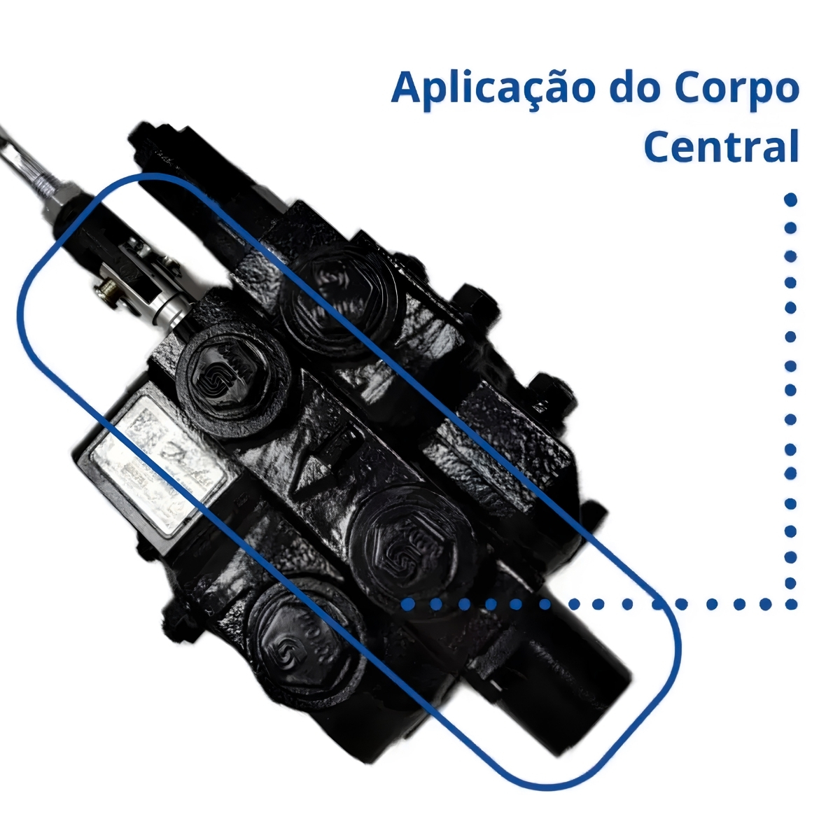 Comando Danfoss 3/8 - CH60 P/Acion. Agric. Mola C.F 4Vias - Imagem 3