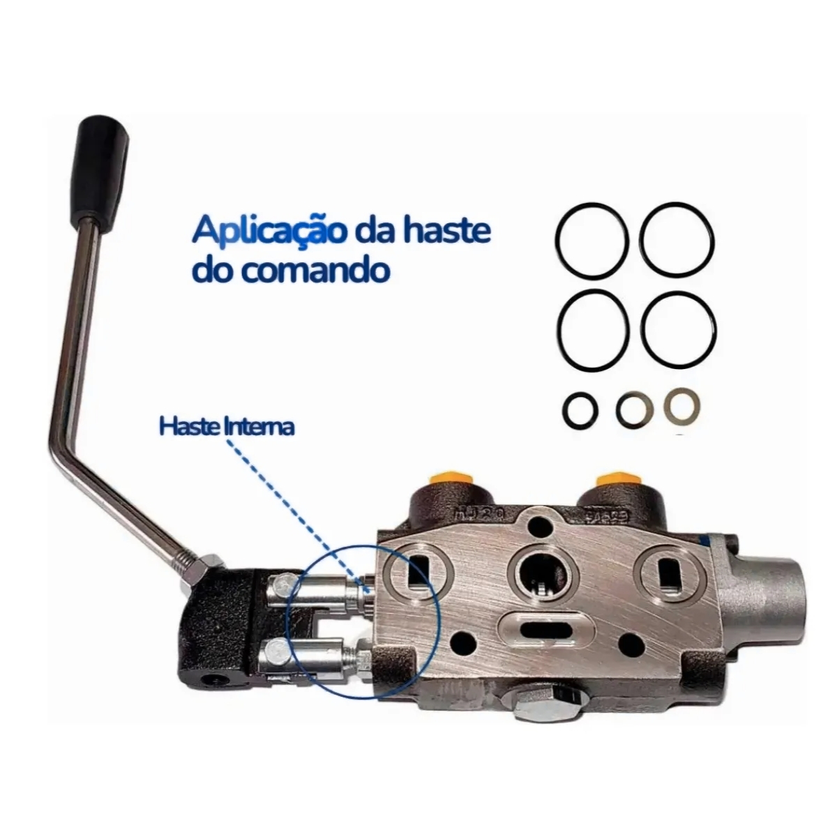 Comando Danfoss 3/8 - CH60 P/Acion. Agric. Mola C.F 5Vias - Imagem 3